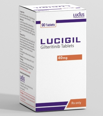 老挝卢修斯吉瑞替尼 40mg 90片 Gilteritinib 吉瑞替尼片说明书附购买渠道和代购联系微信